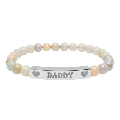 Daddy Natural Stone Bracelet (Colors) - Puppy's Aesthetics