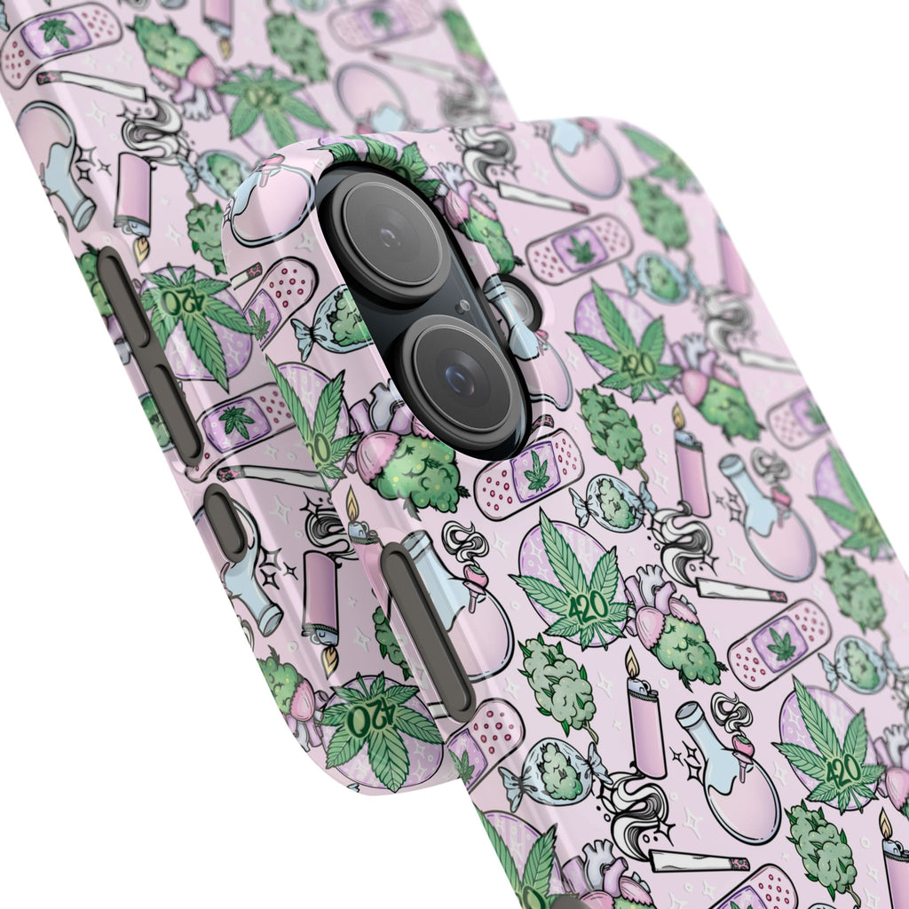Cute Cannabis iPhone Slim Case