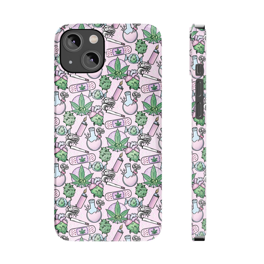 Cute Cannabis iPhone Slim Case