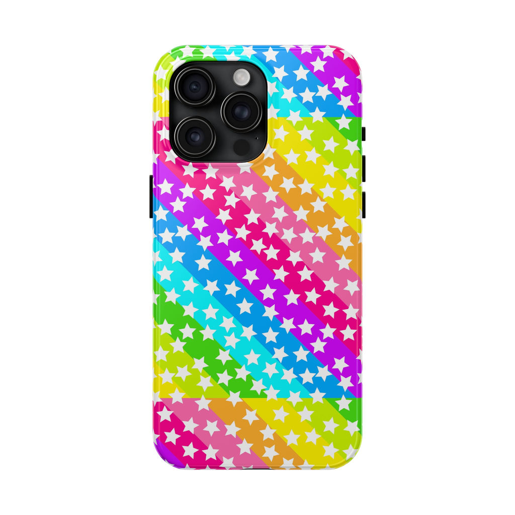 Starry Sprinkle Rainbow Tough iPhone Case