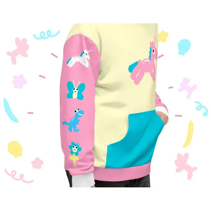 Unicorn Balloon Animal Hoodie 2XS - 6XL