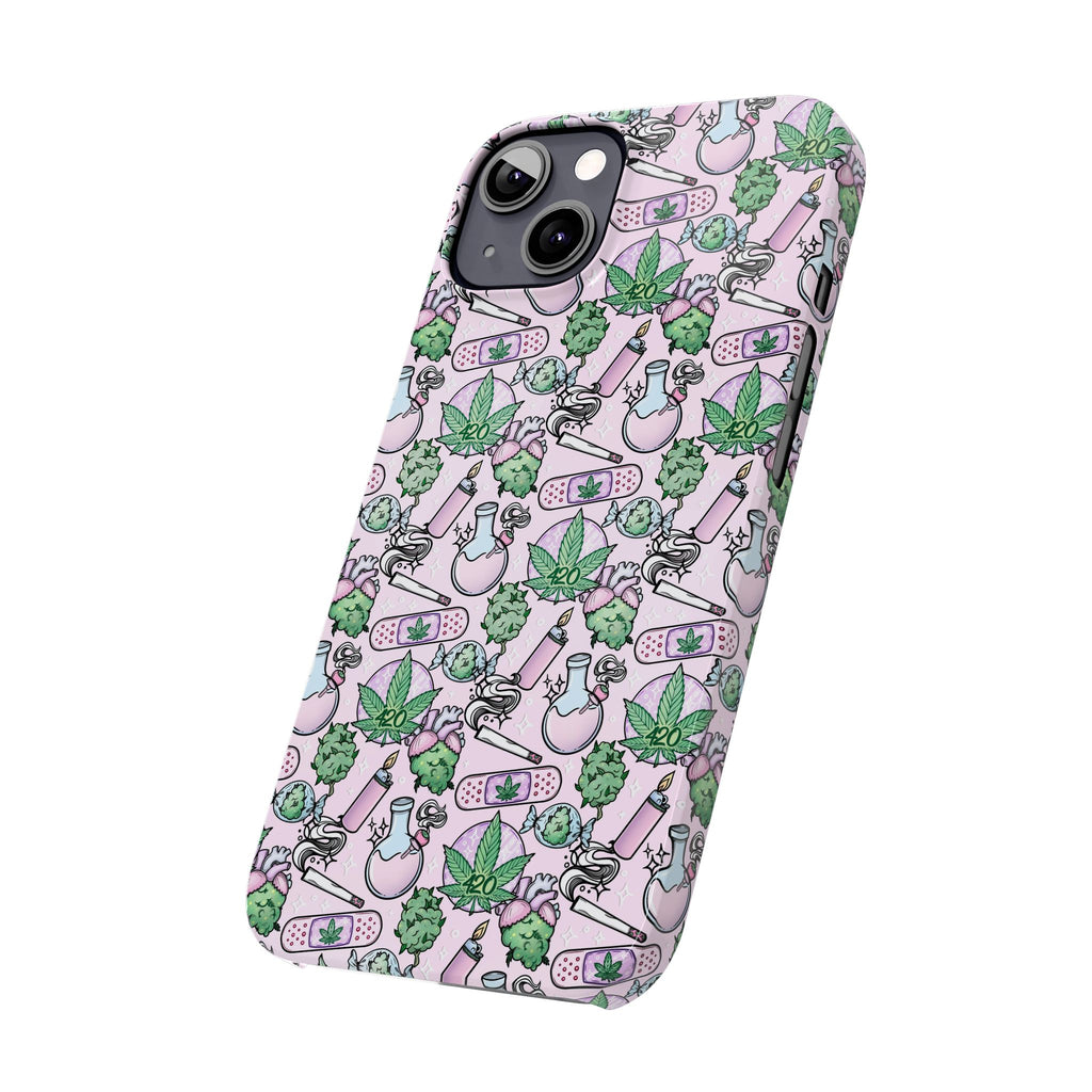 Cute Cannabis iPhone Slim Case