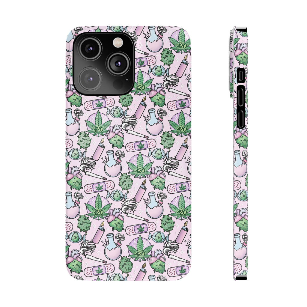 Cute Cannabis iPhone Slim Case