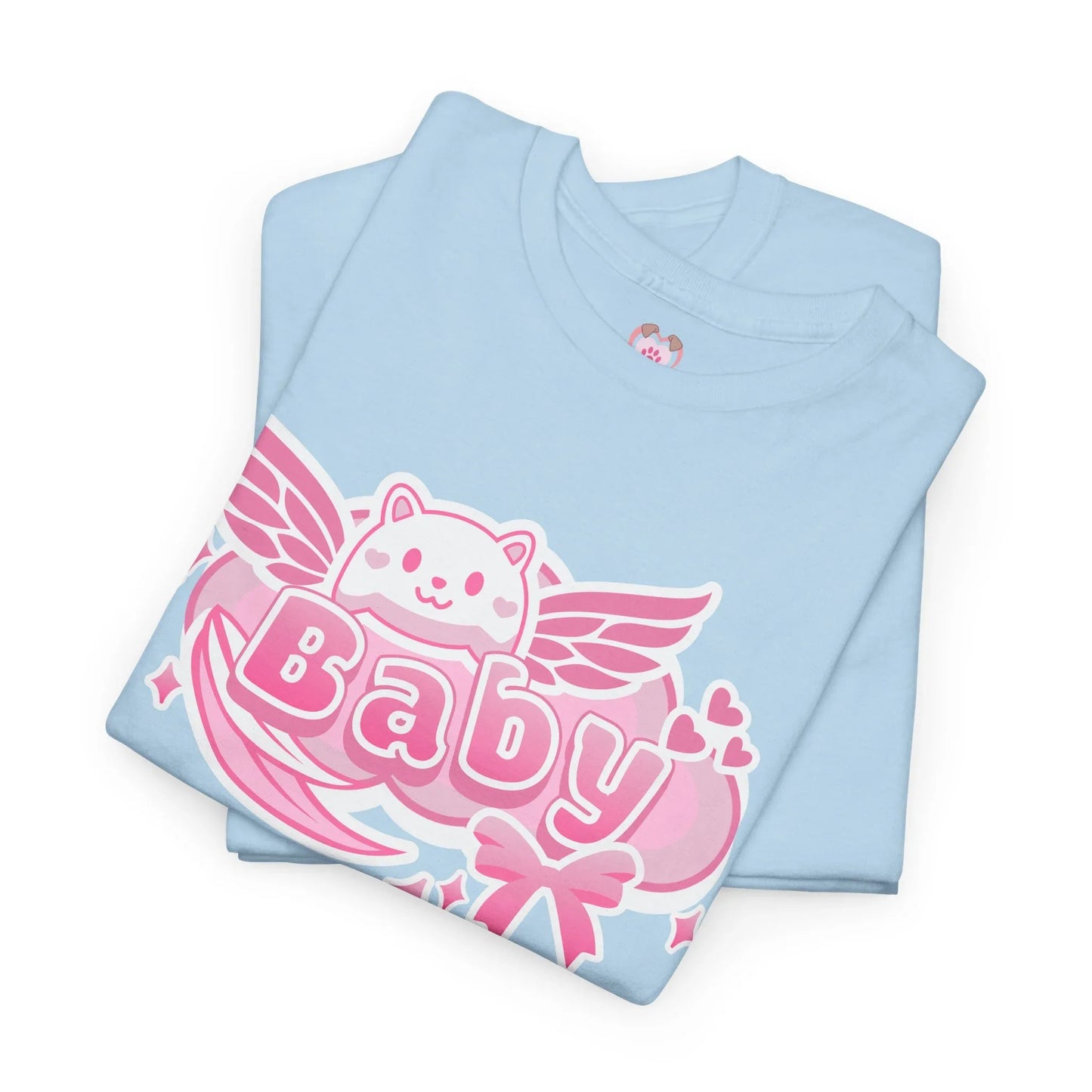 Soft Baby Pink Wings Play Tee - Puppy's Aesthetics