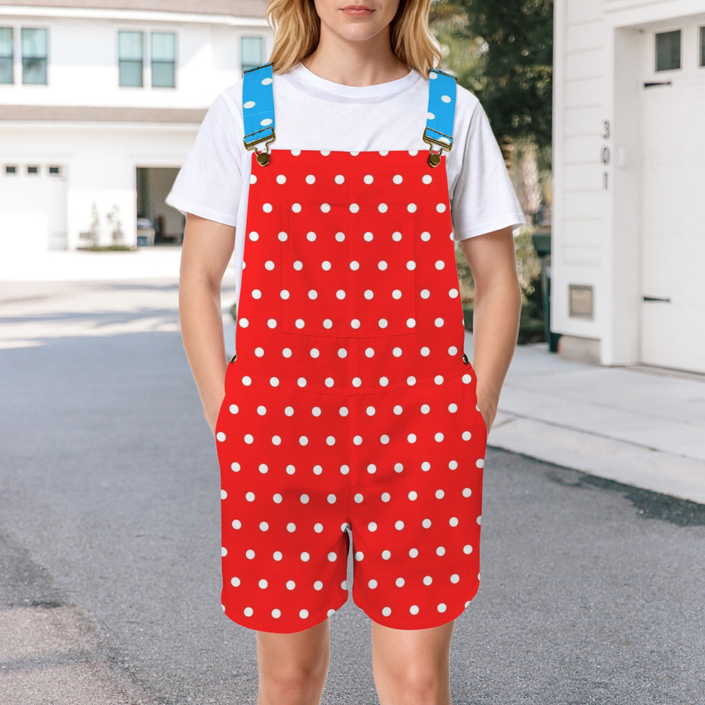 Polka Dot Unisex Huggeralls