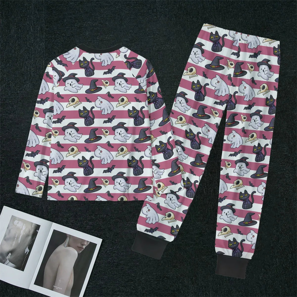 Haunted Whiskers Unisex Soft Jammies - Puppy's Aesthetics