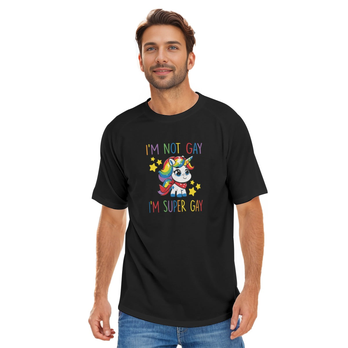 Super Gay Unicorn Graphic Tee