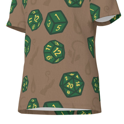 Fantasy Dice Unisex Cotton Graphic Tee