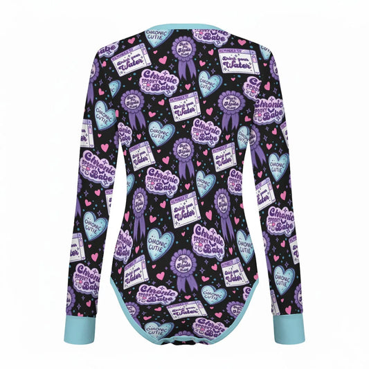 Chronic Cutie Long Sleeve CuddleSuit - Puppy's Aesthetics