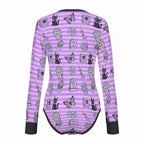 Gothic Sweetheart Long Sleeve CuddleSuit