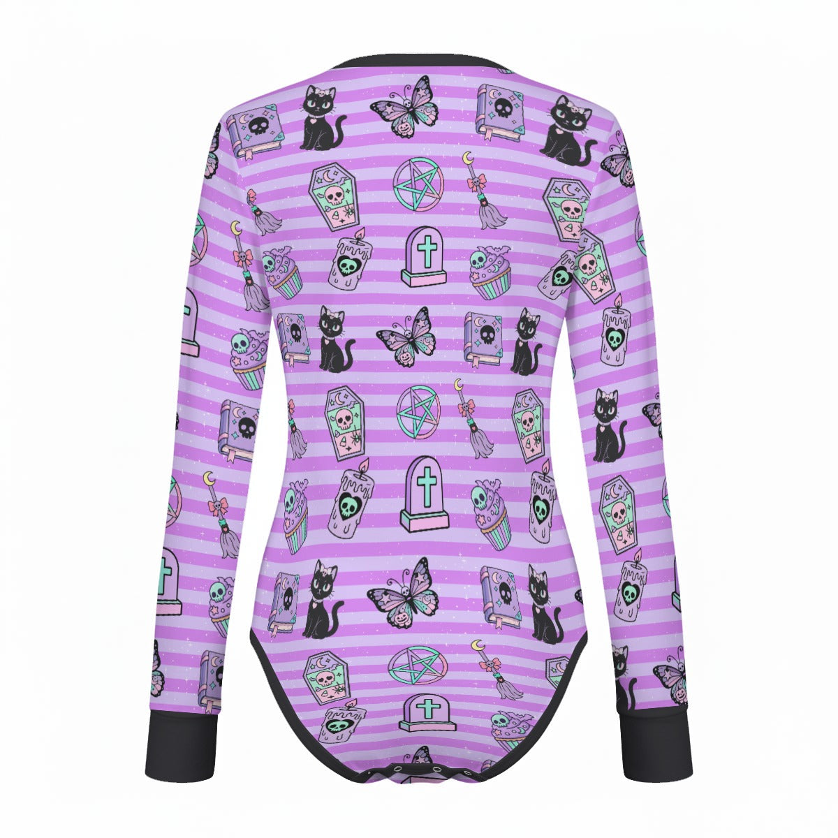 Gothic Sweetheart Long Sleeve CuddleSuit