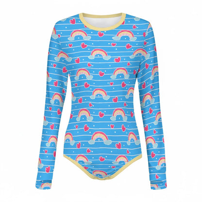 Rainbow Wishes Long Sleeve CuddleSuit - Puppy's Aesthetics