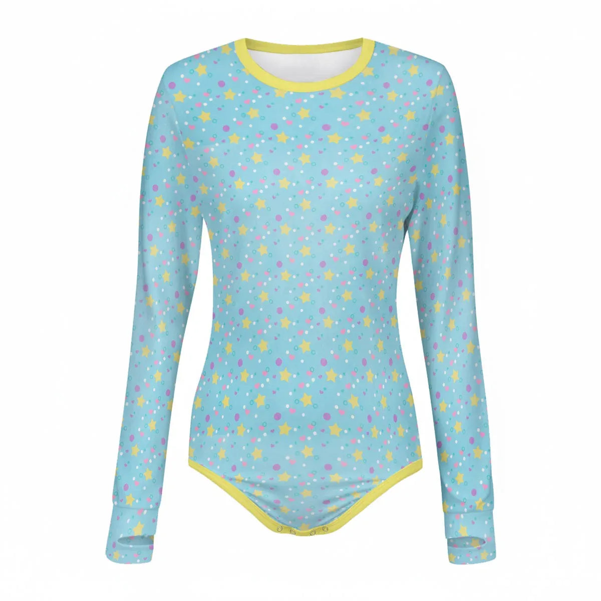 Dreamy Stars Long Sleeve CuddleSuit - Puppy's Aesthetics