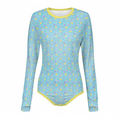 Dreamy Stars Long Sleeve CuddleSuit - Puppy's Aesthetics