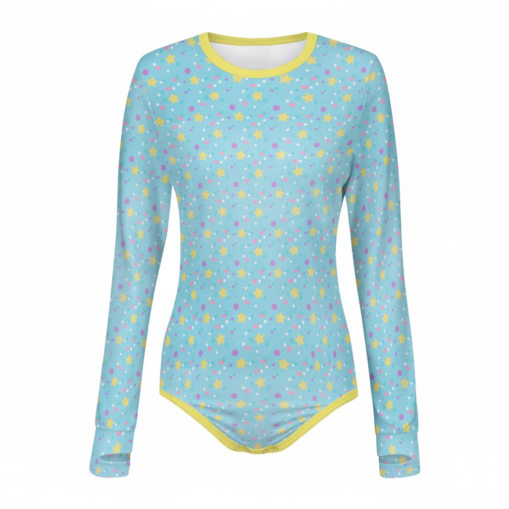 Dreamy Stars Long Sleeve CuddleSuit