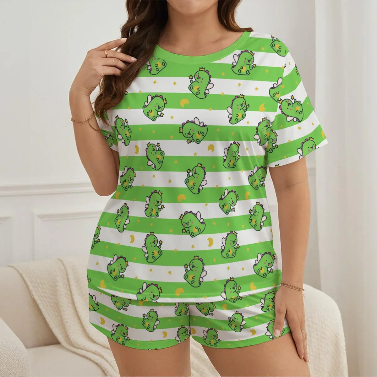 Fairy Dinos Jammies Shorts Set - Puppy's Aesthetics