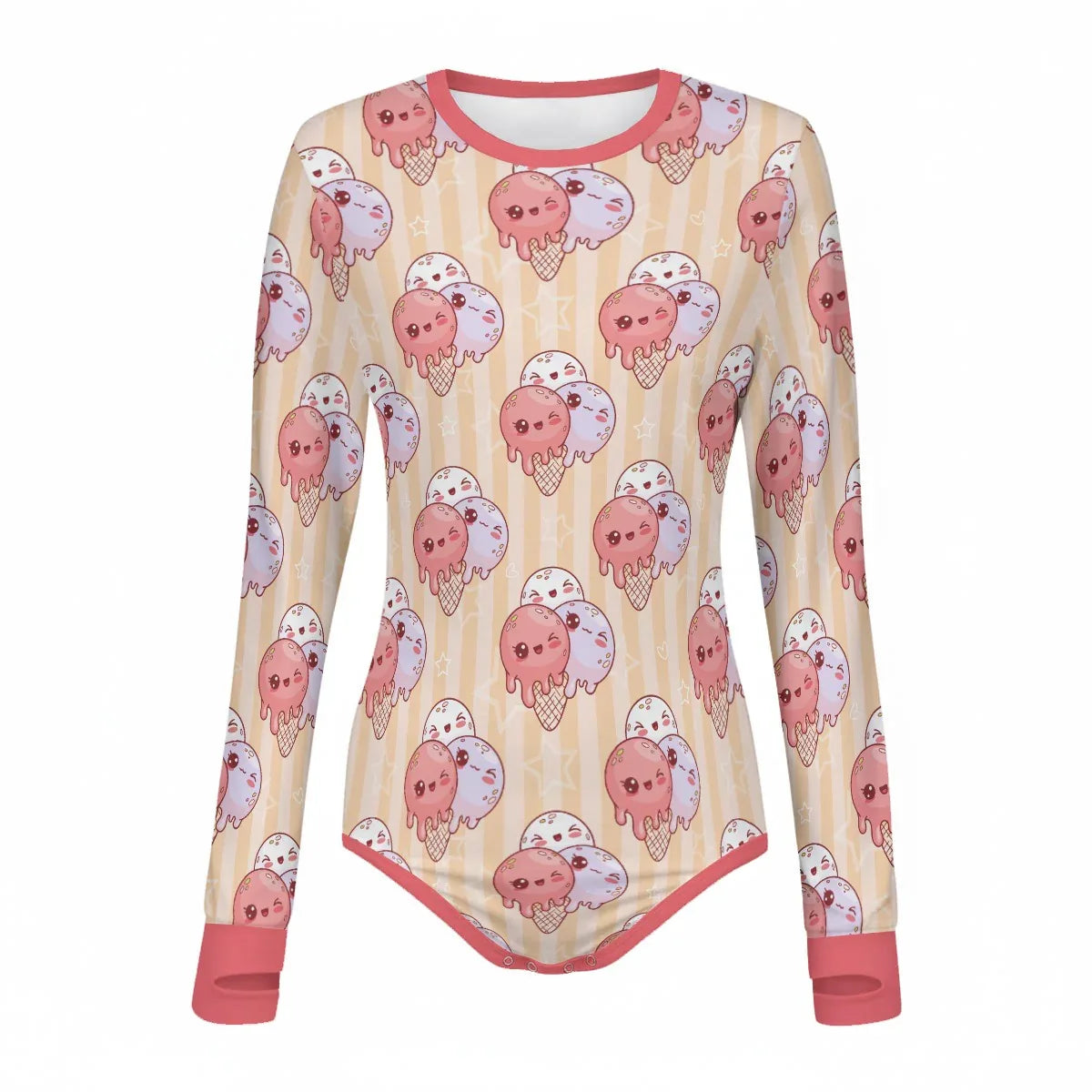 Sweet Scoop Long Sleeve CuddleSuit - Puppy's Aesthetics