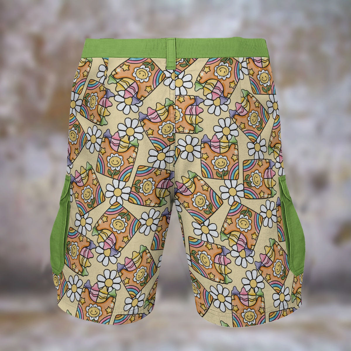 Sunshine Bloom Cargo Shorts