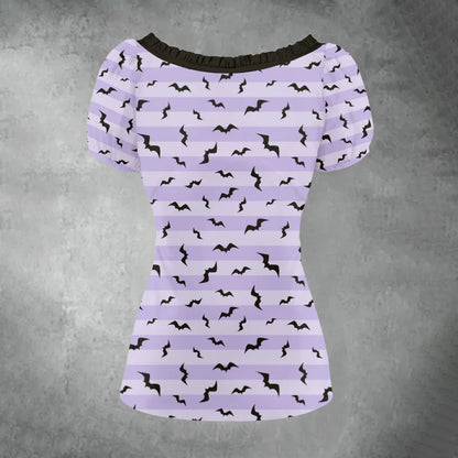 Spooky Sweet Bow Top - Puppy's Aesthetics