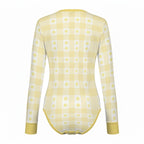 Sunny Plaid Long Sleeve Bodysuit