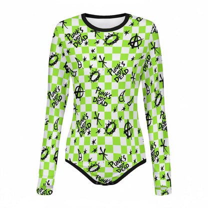 Punk’s Not Dead Long Sleeve CuddleSuit - Puppy's Aesthetics