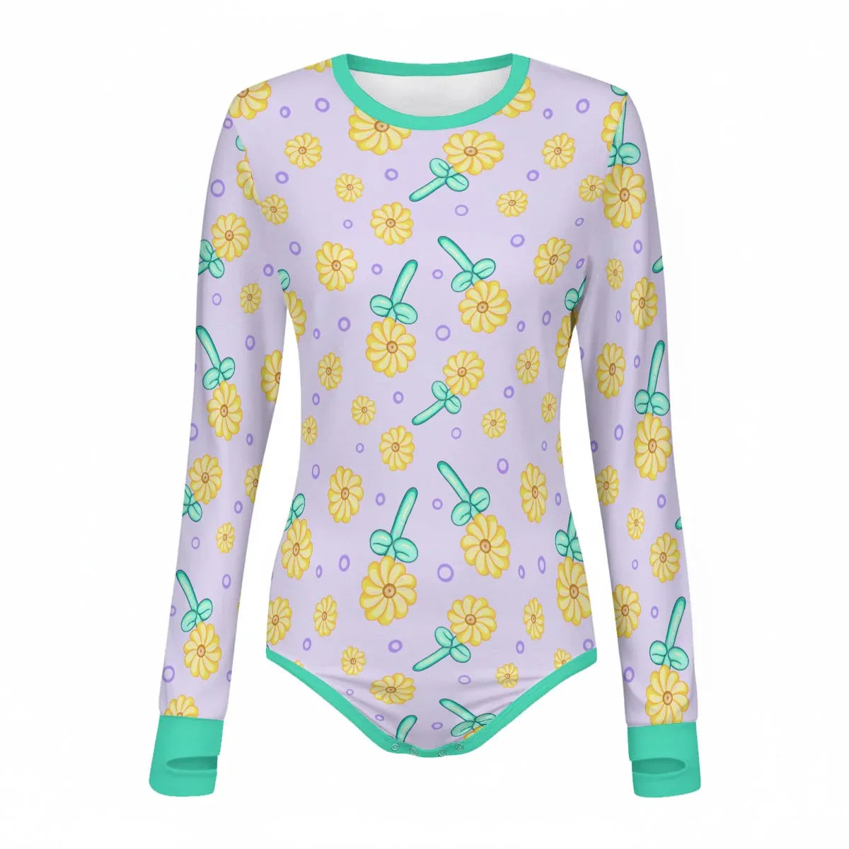 Sunny Balloon Long Sleeve CuddleSuit - Puppy's Aesthetics