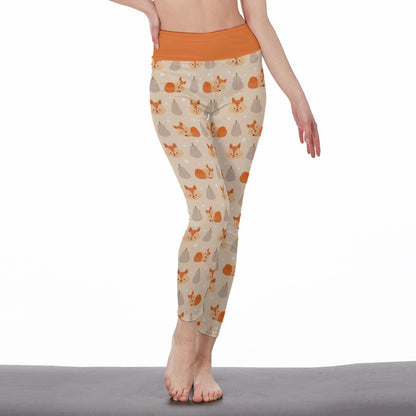 Fall Foxes High Waist Leggings