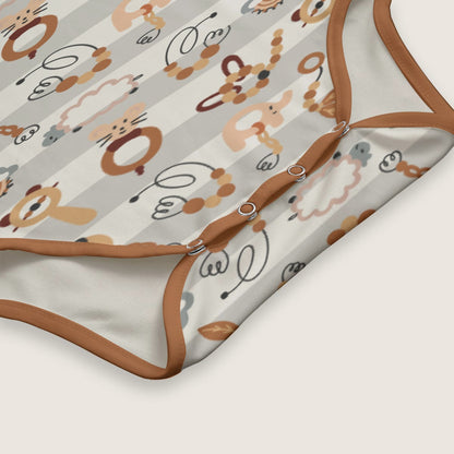 Woodland Rattle Friends Cotton CuddleSuit