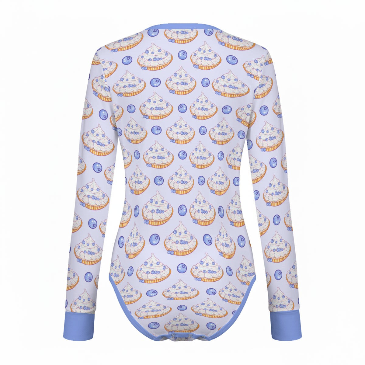 Blueberry Baby Long Sleeve CuddleSuit