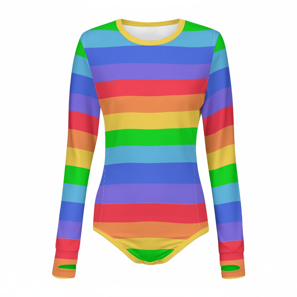 Rainbow Bright Long Sleeve CuddleSuit