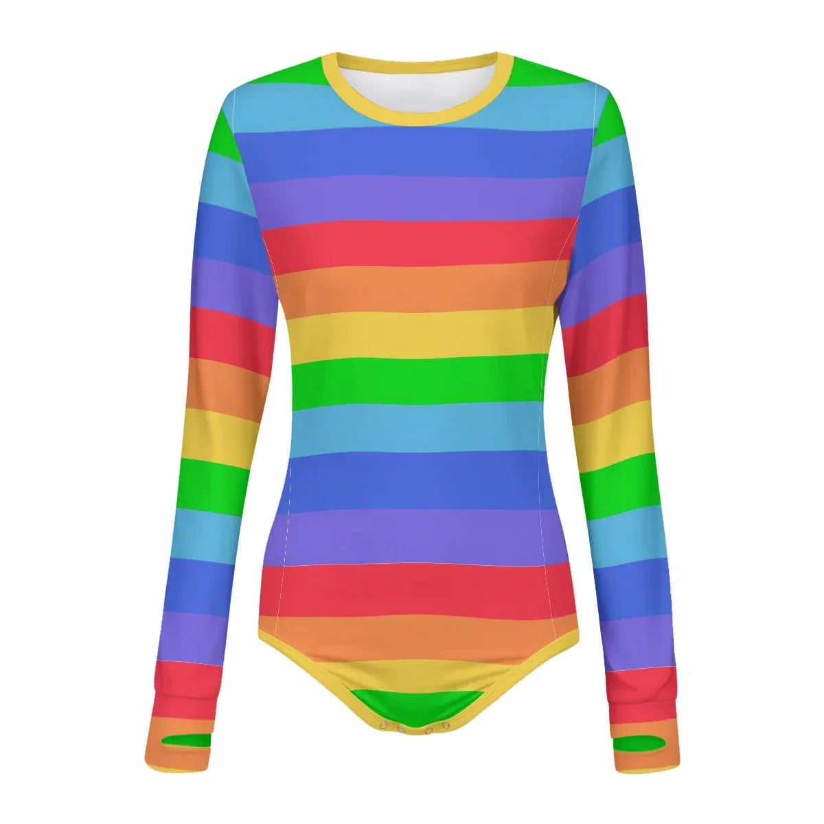 Rainbow Bright Long Sleeve CuddleSuit - Puppy's Aesthetics