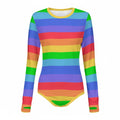 Rainbow Bright Long Sleeve CuddleSuit - Puppy's Aesthetics