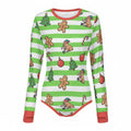 Gingerbread Capybara Long Sleeve CuddleSuit - Puppy's Aesthetics