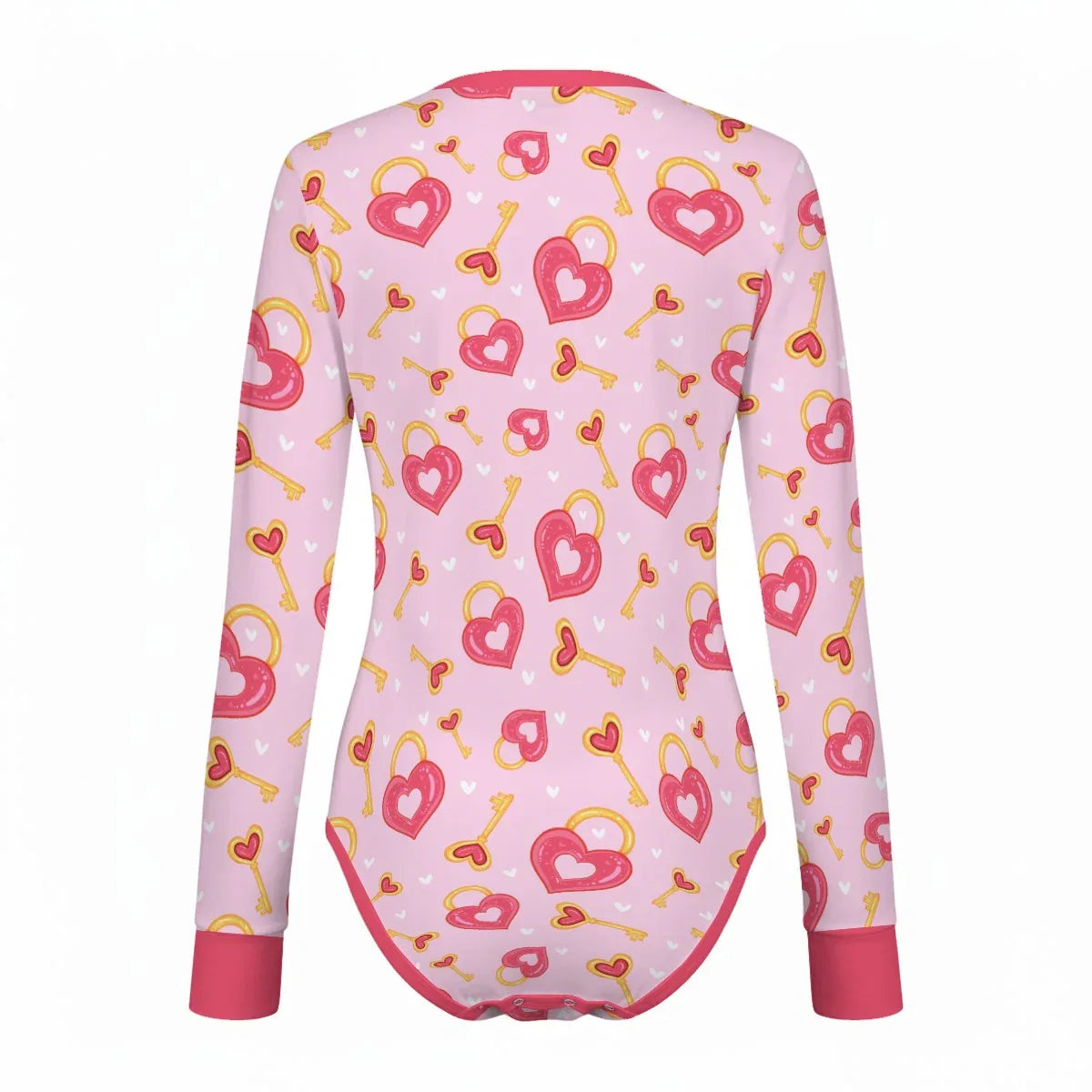 Heart & Key Long Sleeve CuddleSuit - Puppy's Aesthetics