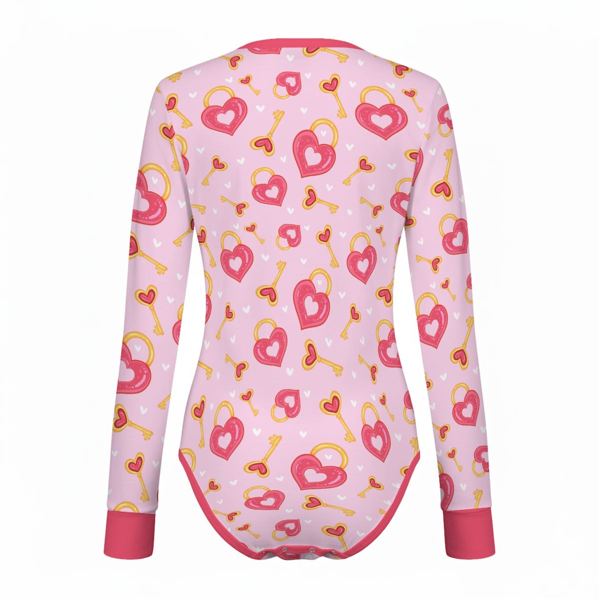Heart & Key Long Sleeve CuddleSuit