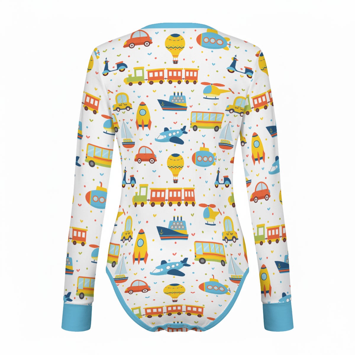 Playful Transport Long Sleeve CuddleSuit