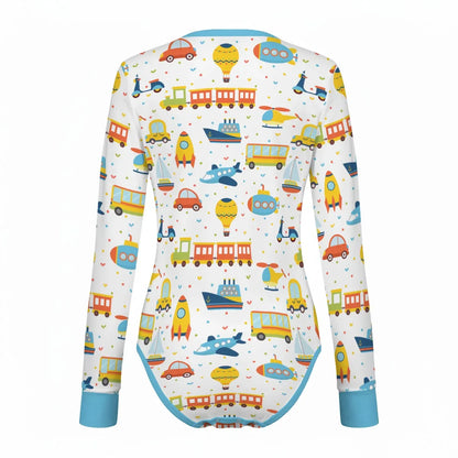 Playful Transport Long Sleeve CuddleSuit - Puppy's Aesthetics