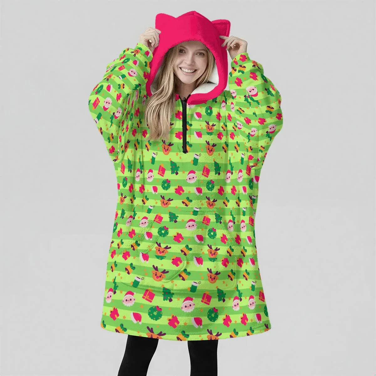 Holly Jammies Ears Hoodie Blanket - Puppy's Aesthetics