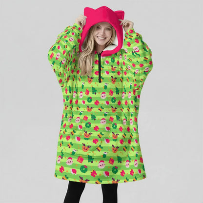 Holly Jammies Ears Hoodie Blanket - Puppy's Aesthetics