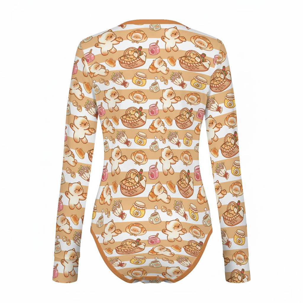 Sweet Picnic Long Sleeve CuddleSuit