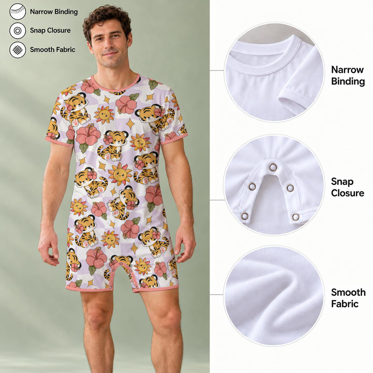 Tiny Tiger Sunshine Play Snap Romper