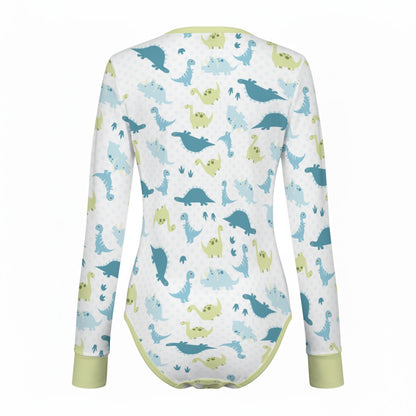 Lil Rawr Dinosaur Long Sleeve CuddleSuit