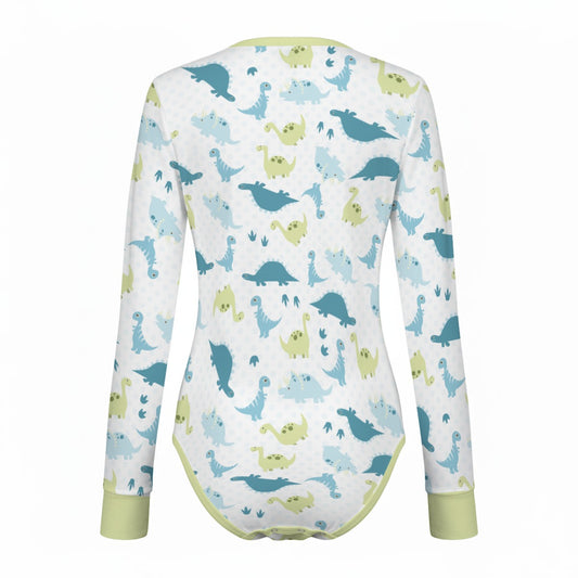 Lil Rawr Dinosaur Long Sleeve CuddleSuit