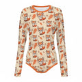 Foxy Fall Long Sleeve CuddleSuit - Puppy's Aesthetics