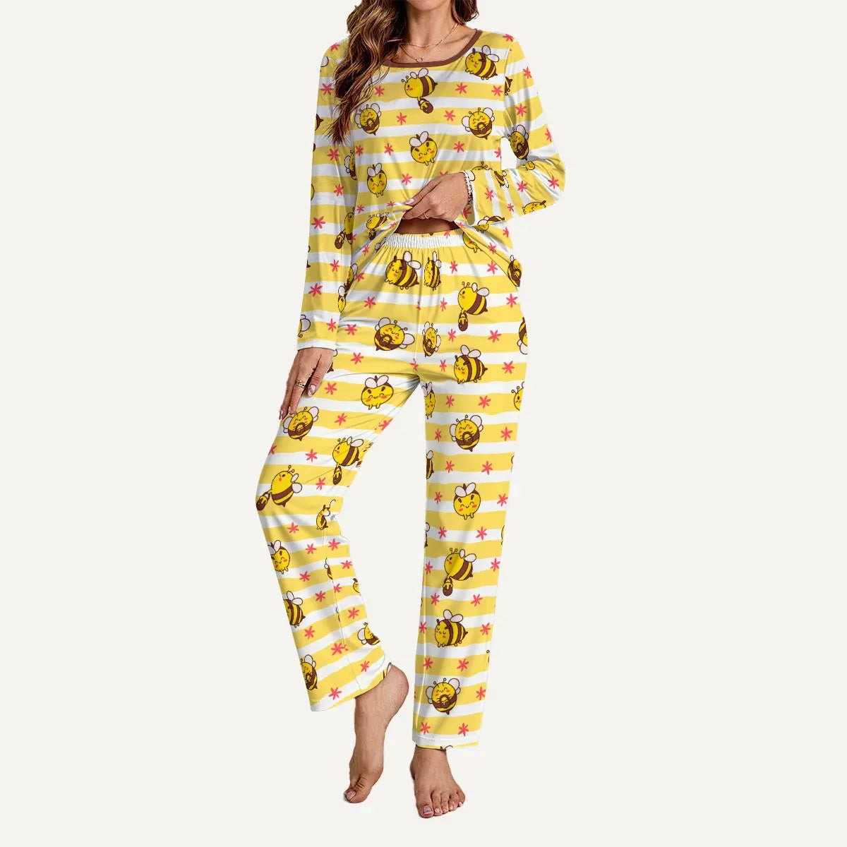 Busy Bees Cozy Loungewear Set - Puppy's Aesthetics