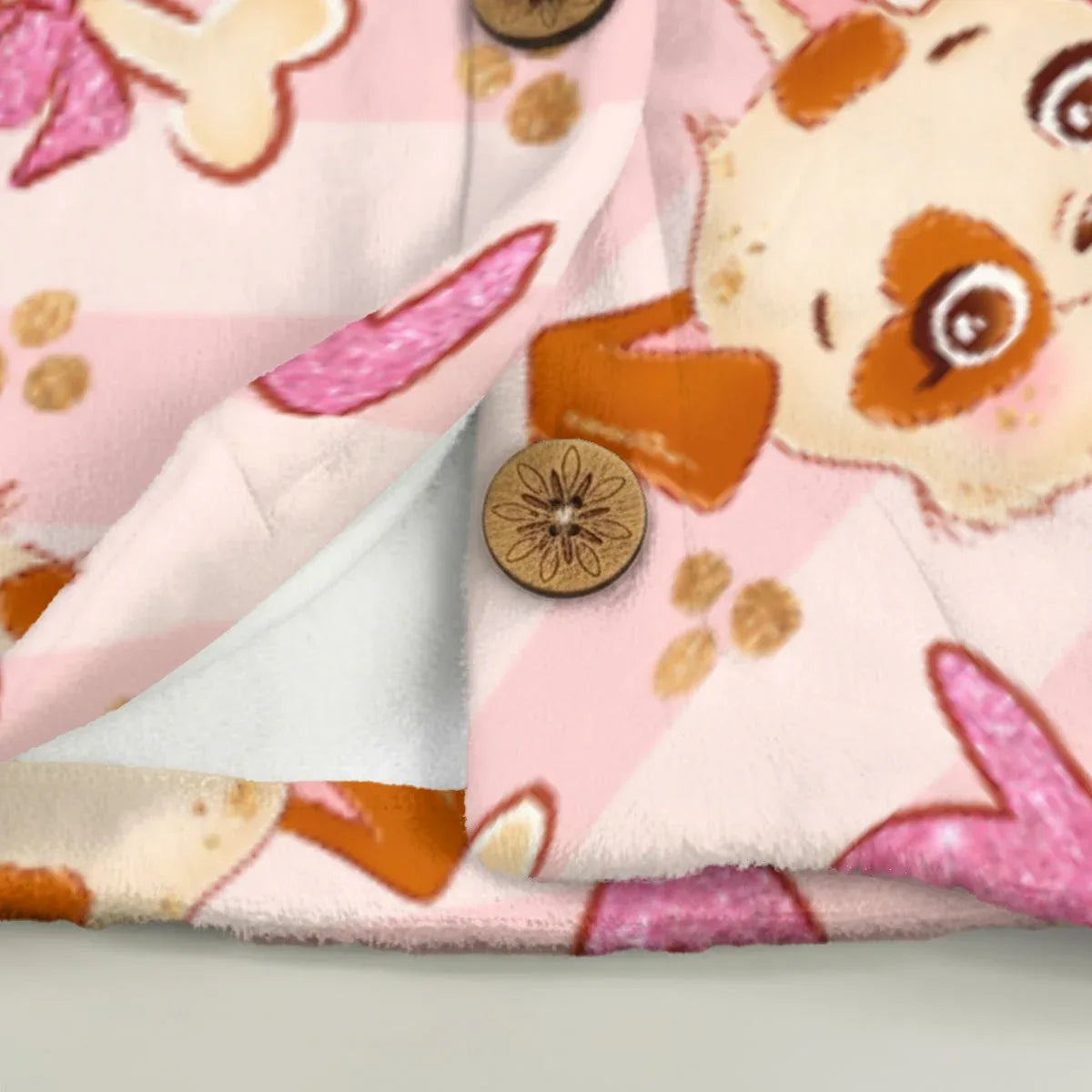 Puppy Love Flannel Ears Hoodie - Puppy's Aesthetics