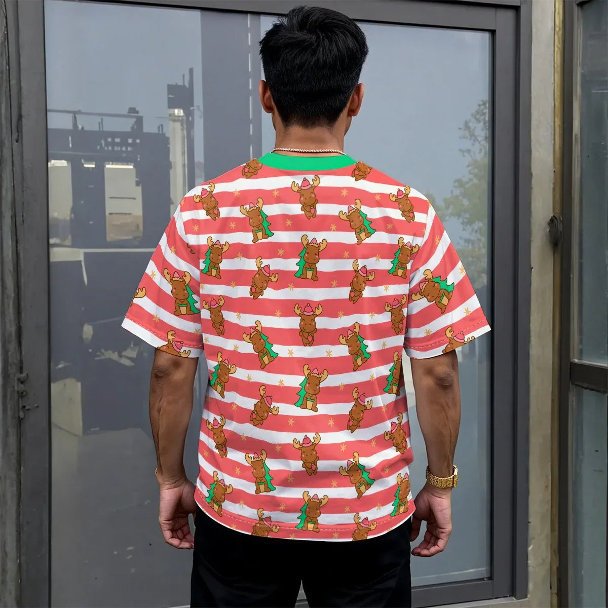 Merry Moose Drop-Shoulder Tee - Puppy's Aesthetics