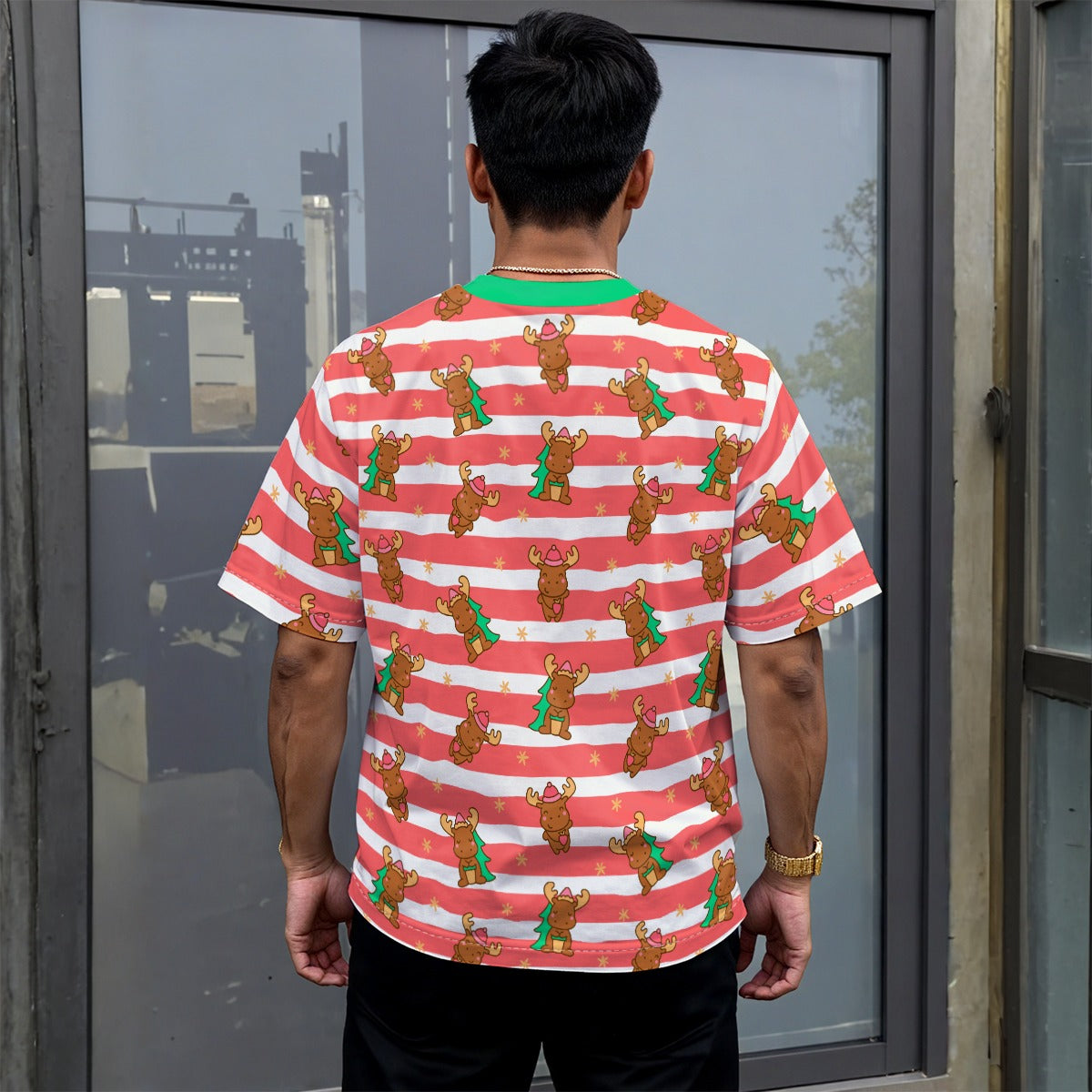 Merry Moose Drop-Shoulder Tee