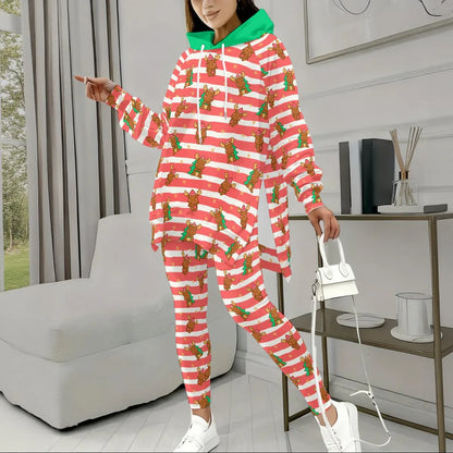 Merry Moose Stretch Hoodie Set - Puppy's Aesthetics