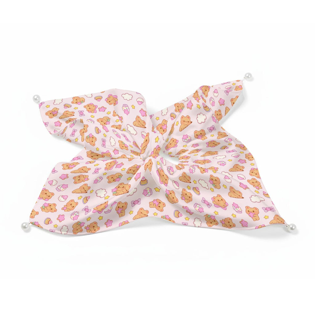 Bearly Adorable Satin Scrunchie